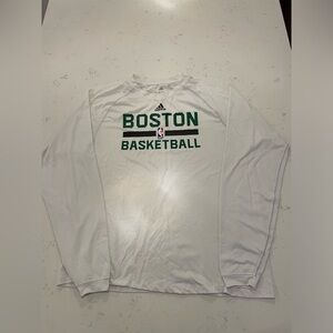 Adidas men’s Boston Celtics basketball long sleeve shirt